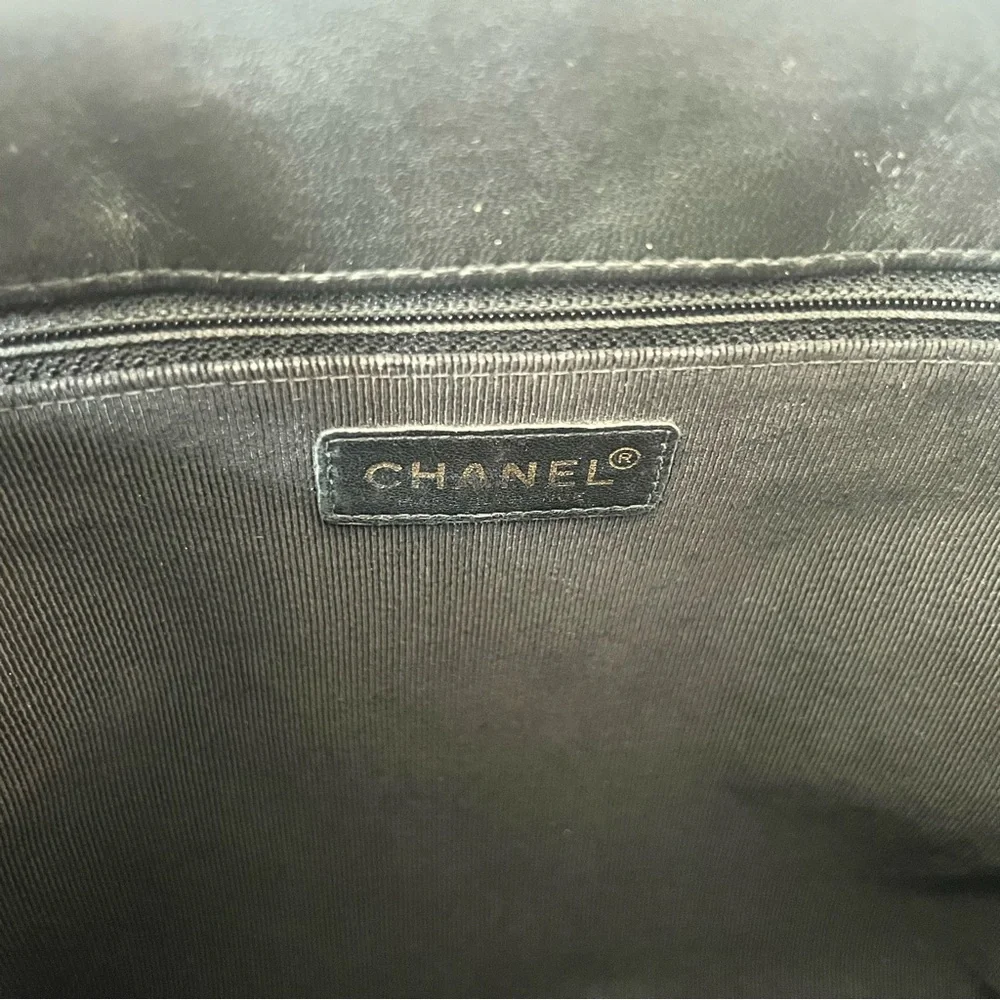 Vintage Chanel Black Lambskin Quilted Shoulder Bag Gold Hardware Authentic - Picture 6 of 12